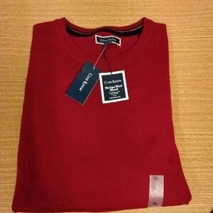 Club Room Men's Rich Red Crewneck Sweater